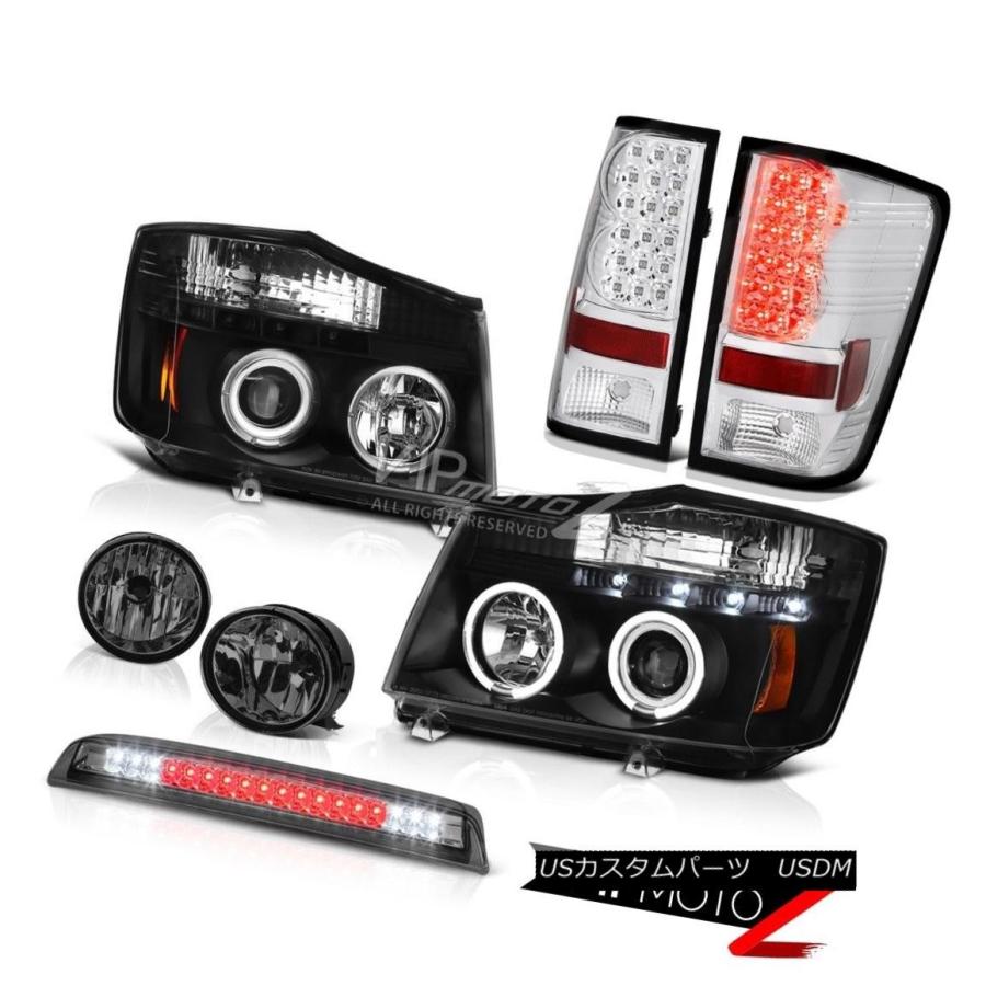 前照灯 2004年?2015年Titan SE HaloプロジェクターテールライトティントフォグThird Brake Cargo LED Fo 車、バイク、自転車-ライト、レンズ-その他ライト