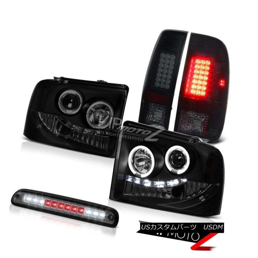 前照灯 前照灯Halo LED Sinister黒いことテールランプは第3打ちきりを発色05-07 F350 5.4L Headlight その他ライト-自動車-ライト、レンズ