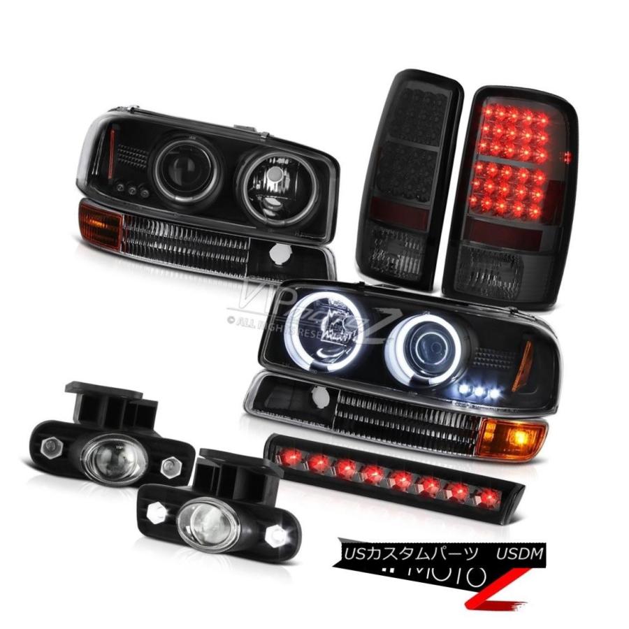 前照灯 交通信号TailLight FogLamp LEDスモークブレーキ2000-2006ユーコンCCFLエンジェルアイヘッドランプ Signal 車、バイク、自転車-その他ライト-ライト、レンズ