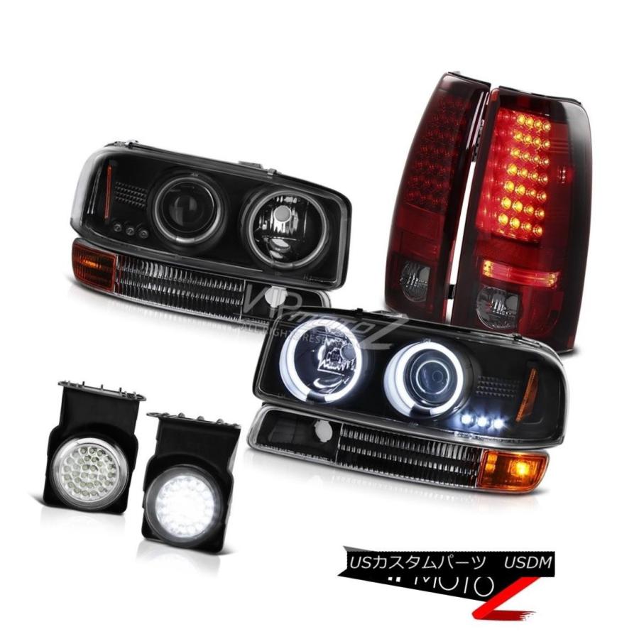 前照灯 2003 Sierra Z71 Brightest CCFL Halo前照灯バンパーLEDテールランプSMD Foglamp 20 自動車-その他ライト