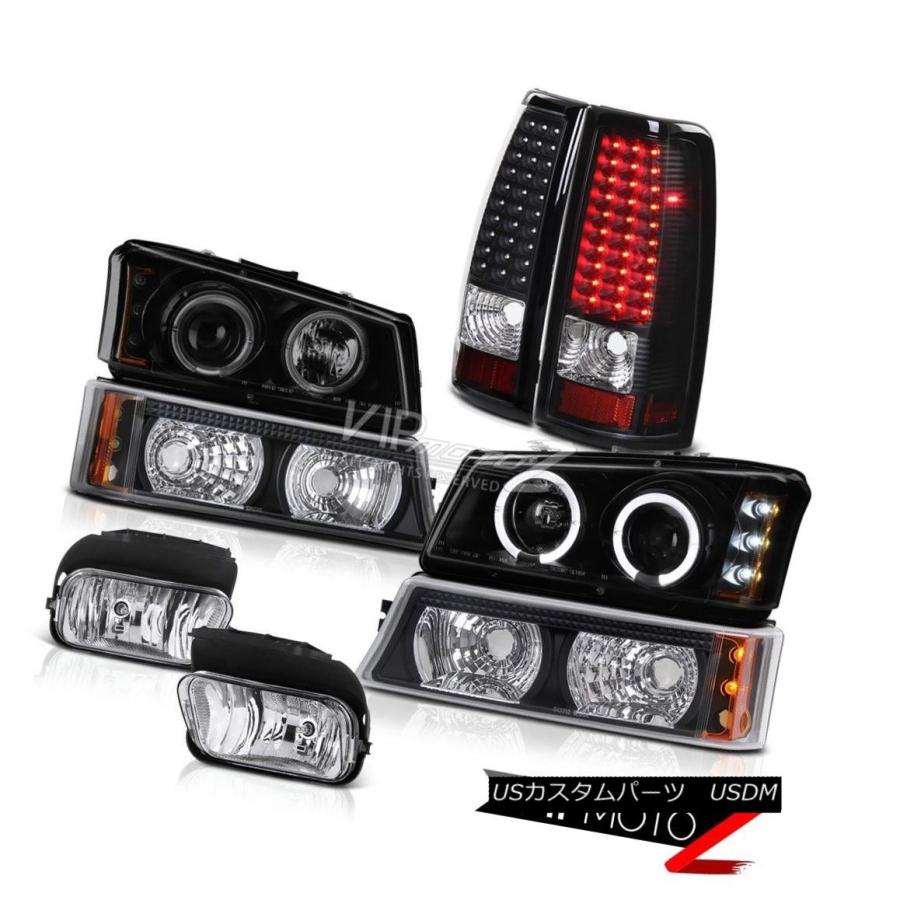 前照灯 03 04 05 06 Silverado LTZ LEDヘッドライトブラックバンパーテールライトDriving Foglamp 03 車、バイク、自転車-ライト、レンズ-その他ライト