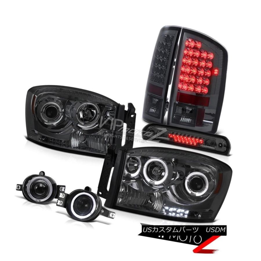 前照灯 Halo Rim前照灯煙LED白熱電球テールランプFoglights High 2006 Dodge Ram V6 Halo Rim 車、バイク、自転車-ライト、レンズ