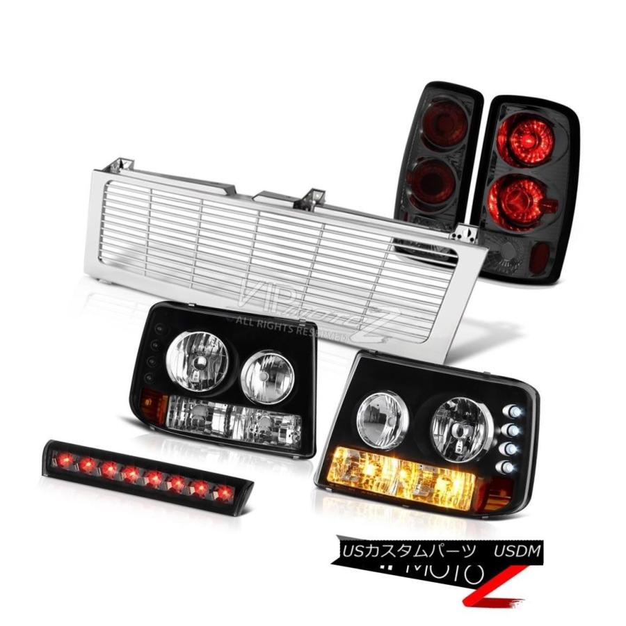 前照灯 00-06タホー5.3LパーキングヘッドランプリアライトスモークルーフストップLEDクローム小料理屋 00-06 Tahoe 5.3L P その他ライト-ライト、レンズ-自動車