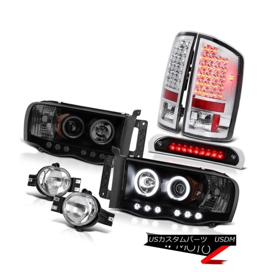 前照灯 2002-2005 Ram BRIGHTEST CCFLリングヘッドライトテールランプFoglights大屋根立ちふさがるLED 2002- ライト、レンズ-その他ライト