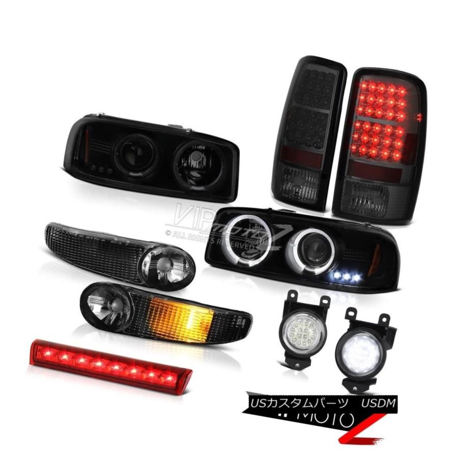 前照灯 Halo LEDプロジェクターヘッドランプバンパー交通信号テールフォグブレーキランプ01-06 Yukon Denali Halo LED その他ライト-自動車