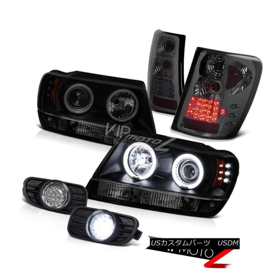 前照灯 99-03ジープグランドチェロキーラレドCCFL前照灯は、LEDテールランプを染め付けるしています。 99-03 Jeep Grand 自動車-車、バイク、自転車-ライト、レンズ