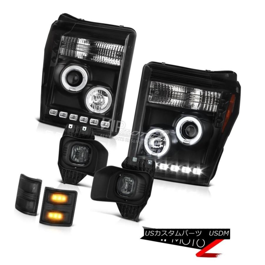 前照灯 11-16 F250 6.2Lファントムスモークミラーシグナルライトフォグライトブラックヘッドランプクール 11-16 F250 6.2 その他ライト-ライト、レンズ