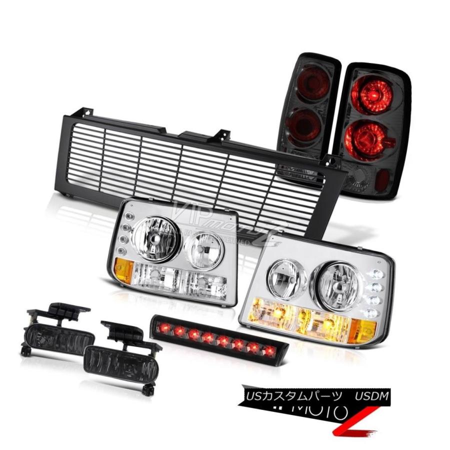 前照灯 2000-2006タホLSヘッドライトリアブレーキテールライトフォグスモークサードLED黒いこと 2000-2006 Tahoe LS ライト、レンズ-自動車