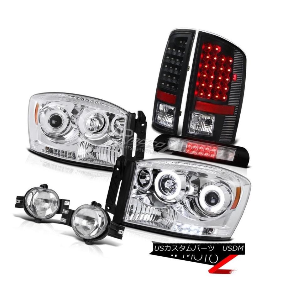 前照灯 2006 Dodge Ram Hemi CCFL Halo前照灯LEDテールライトクリアフォグ大屋根立ち留まる 2006 Dodge Ra 車、バイク、自転車-ライト、レンズ-自動車