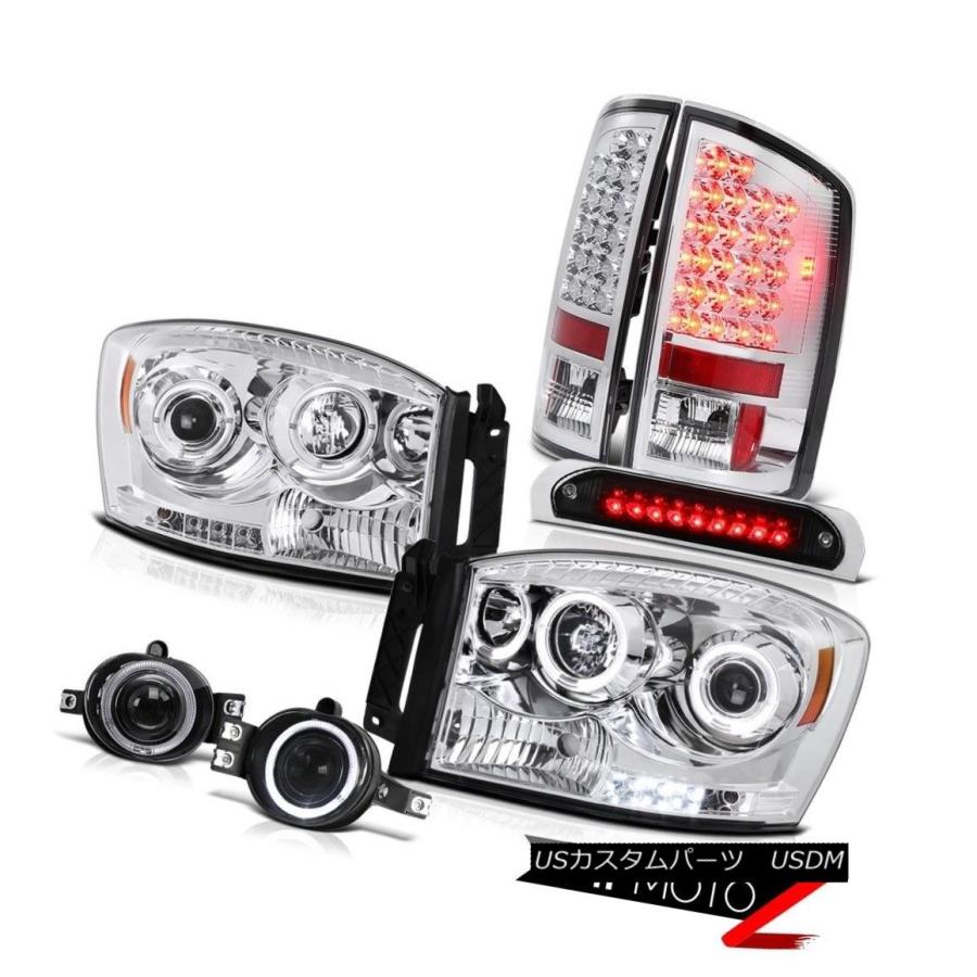 前照灯 2006 Ram Hemi Halo LEDプロジェクターヘッドライトブレーキテールライトフォグランプ大屋根積貨委託貨物 2006 Ram Hem その他ライト-自動車