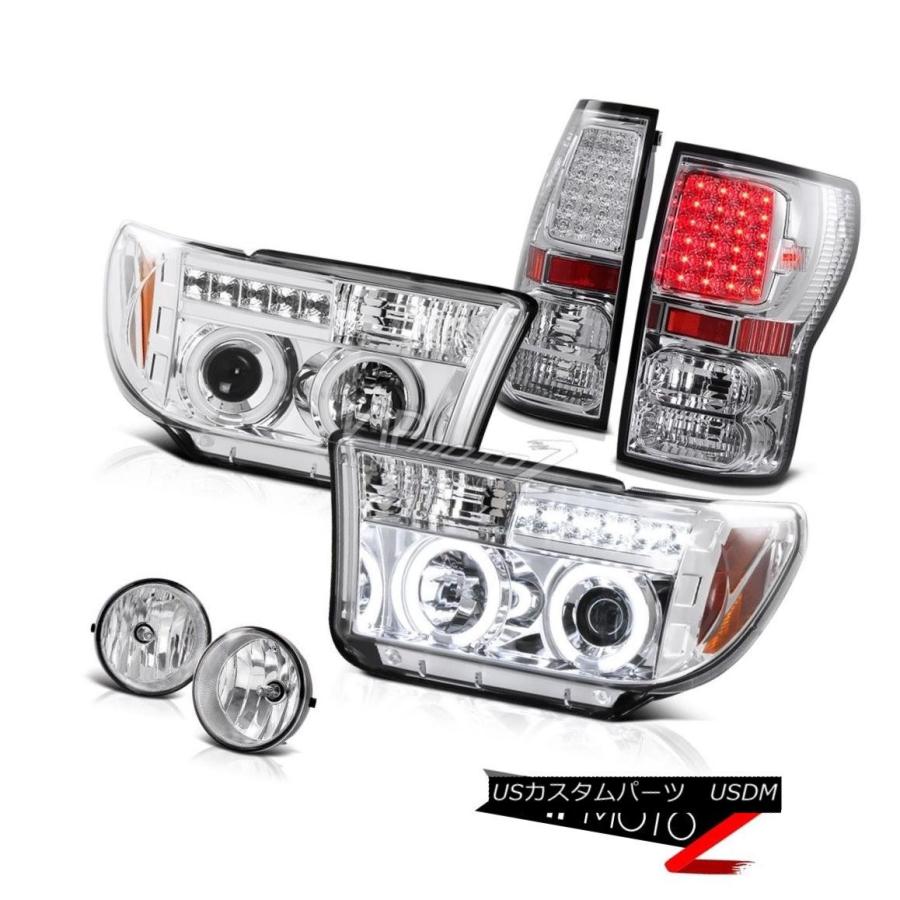 前照灯 CCFL Halo映写機前照灯+ Ledテールランプ+ Fog照明ランプToyota Tundra 07-13 CCFL Ha 自動車-ライト、レンズ