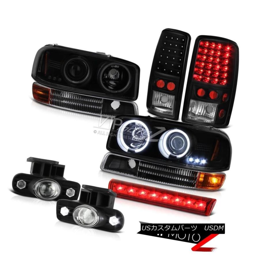 前照灯 2000-2006 Yukon XL V8前照灯CCFL Halo LEDテールランプFogLight 3rd打ちきり赤いこと 20 車、バイク、自転車-その他ライト-自動車