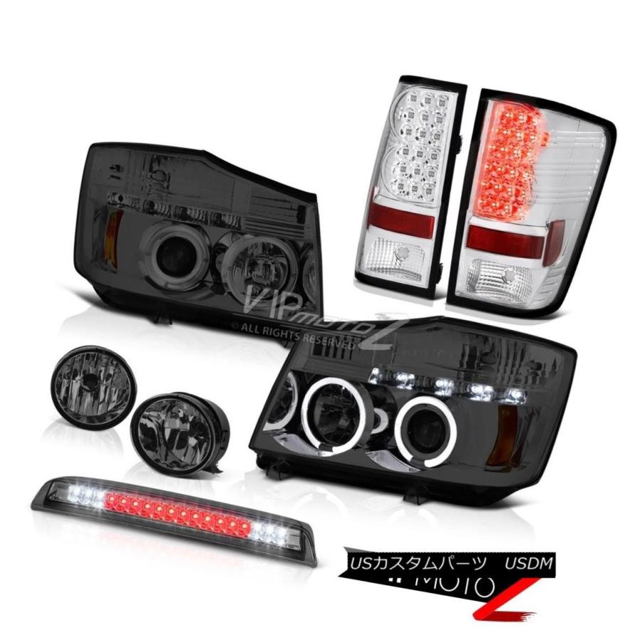 前照灯 2004年?2015年タイタンスモークDRL前照灯テールランプFoglights Third Brake LED For 2004 その他ライト-自動車