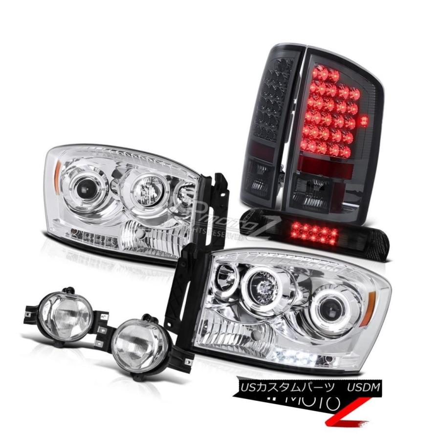 前照灯 前照灯Halo Smoke LEDブレーキランプバンパーフォグThird Cargo 2007 2008 Ram SLT Head 車、バイク、自転車-自動車-ライト、レンズ