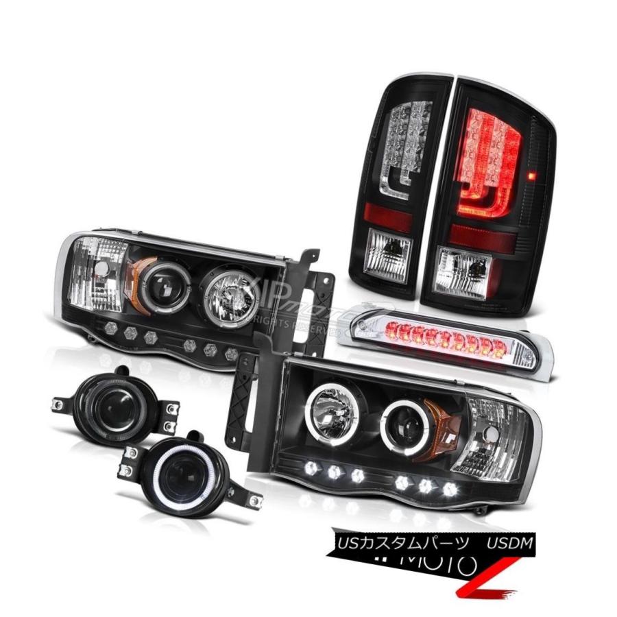 前照灯 02-05 Dodge Ram 2500 3500 WS Black TaillampsヘッドライトフォグランプハイSTOP照明ランプ 02 その他ライト-車、バイク、自転車