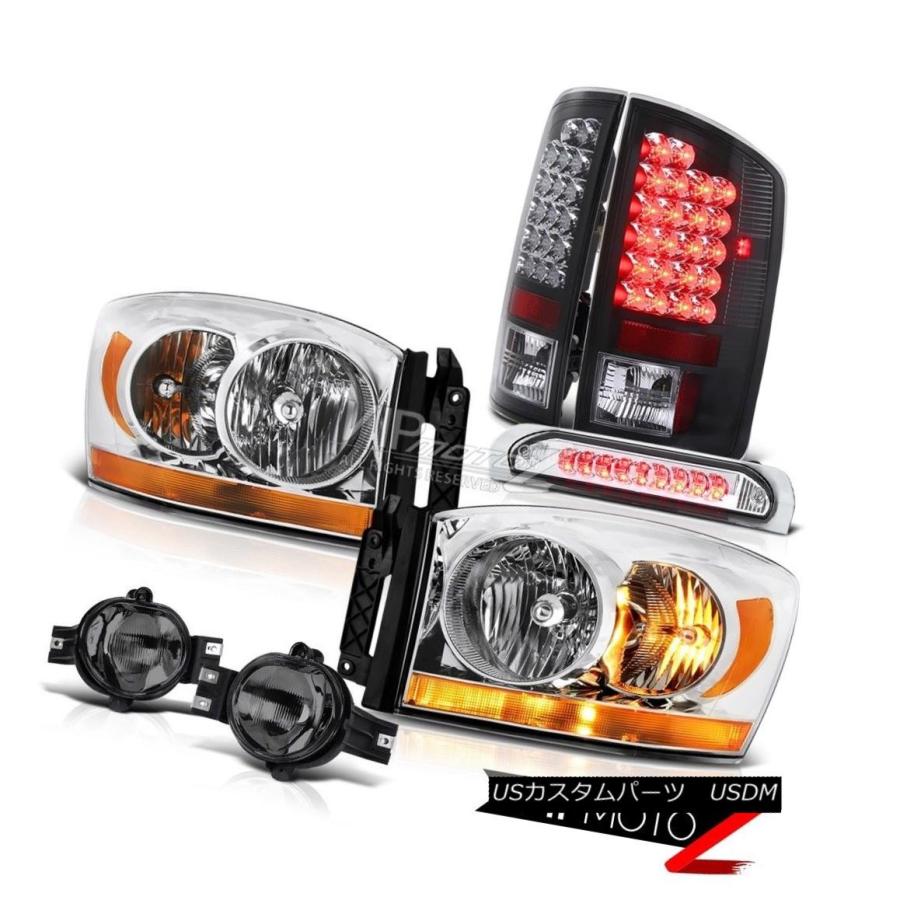 前照灯 2007-2009 Dodge Ram 2500 4.7Lヘッドライトフォグライト3RDブレーキライトタイルランプSMD 2007-20 ライト、レンズ-その他ライト-車、バイク、自転車