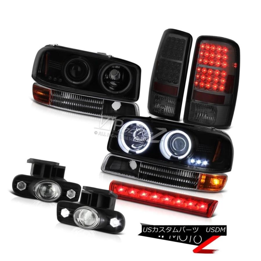 前照灯 2000-2006 Yukon 5.3L CCFL Halo前照灯交通信号LEDテールランプFogLamps Red 3rd 2000 その他ライト-車、バイク、自転車-ライト、レンズ