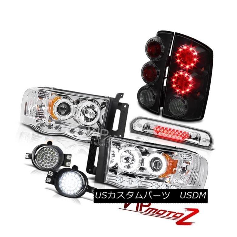 前照灯 2002年?2005年Ram V8 Halo CCFL天々照明ランプ胡散らしいな黒LEDテールライトフォグ大屋根立ち留まる 2002-2005 Ram 自動車-その他ライト-車、バイク、自転車