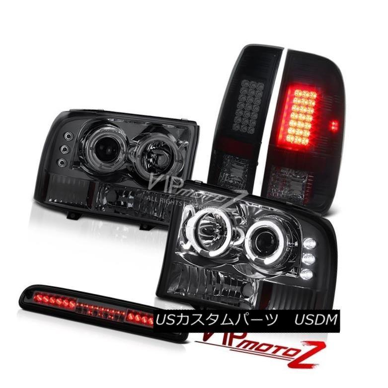 前照灯 1999-2004 F250煙映写機前照灯忌まわしいな黒いことLED御機嫌打ちきり積貨委託貨物 1999-2004 F250 Smoke Pro その他ライト-ライト、レンズ