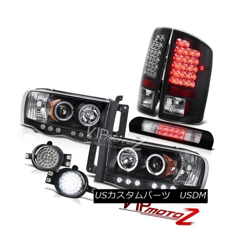 前照灯 02-05ラムマグナムV8 LEDデイタイムヘッドライトブラックテールライトフォグルーフストップクリア 02-05 Ram Magnum ライト、レンズ-車、バイク、自転車