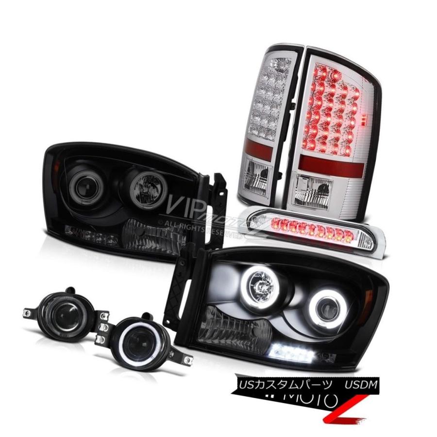 前照灯 映写機前照灯CCFL HaloテールランプDRL LED Third Ram Magnum 5.9L 2007 2008 自動車-車、バイク、自転車