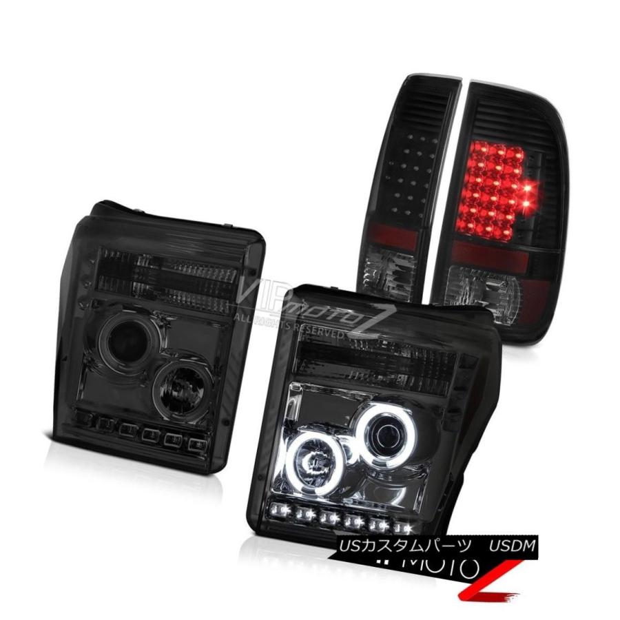 前照灯 11 12 13 14 15 16 Ford F350 TaillampsグラファイトスモークプロジェクターヘッドライトLED 11 1 ライト、レンズ-その他ライト-自動車