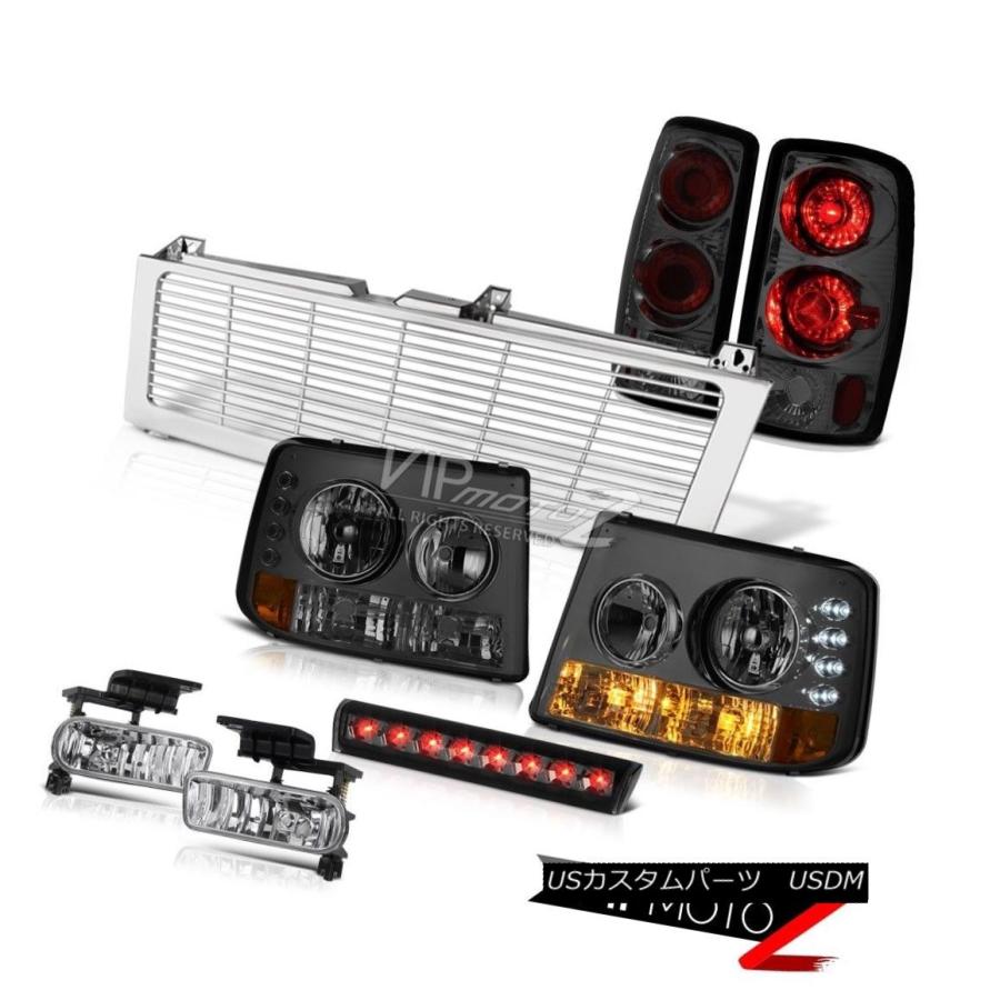 前照灯 パーキングライトヘッドライトリアライトスモークフォグストップLED Chrome 2000-06都市近郊部5.3L Parking Headlamp ライト、レンズ-車、バイク、自転車-自動車