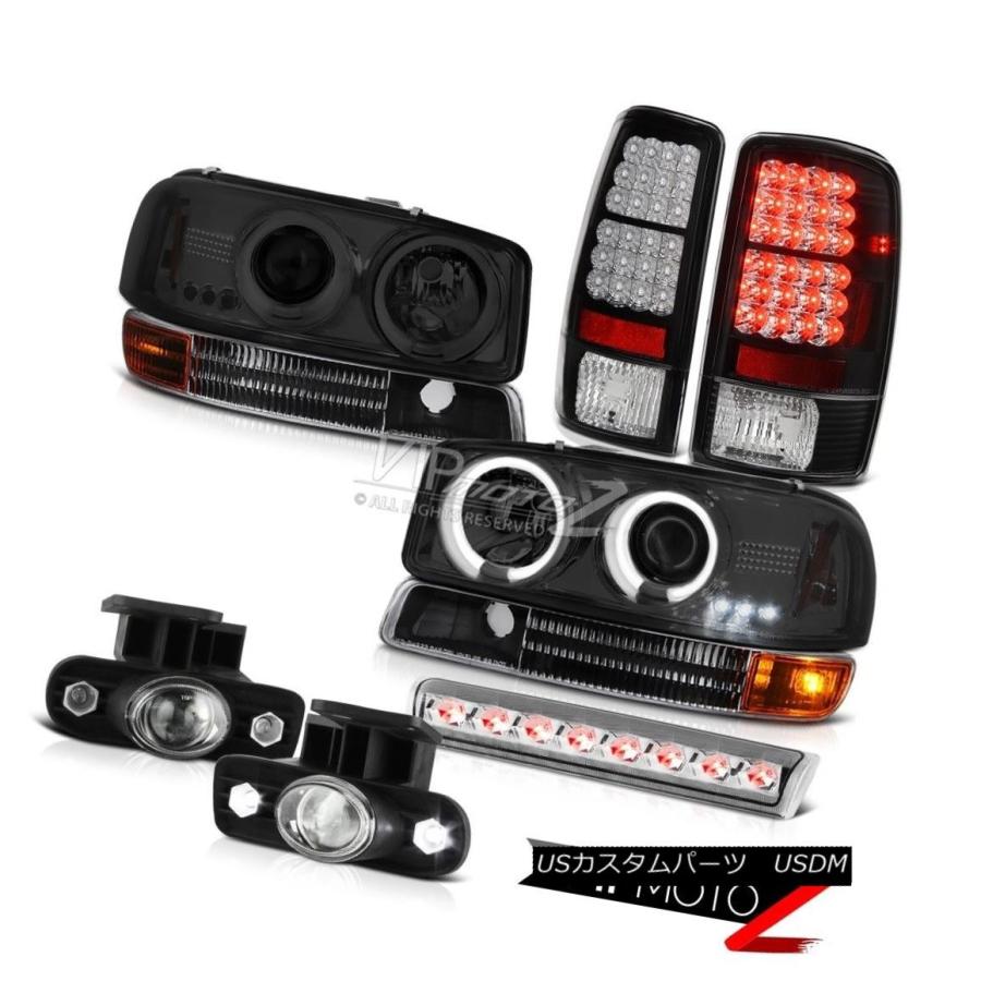 前照灯 2000-2006 GMC Yukon CCFLエンジェルアイヘッドライトLEDテールランプフォグランプルーフブレーキ 2000-200 自動車-その他ライト-車、バイク、自転車