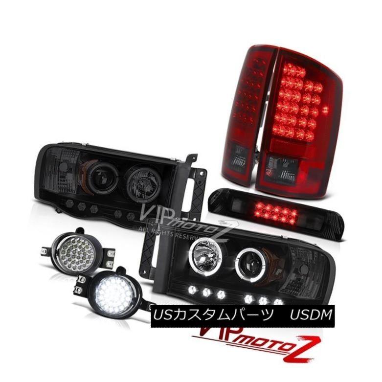 前照灯 Sinister Black LED Haloヘッドライトテールライト・フォグ3rdブレーキ・カーゴ02 03 04 05 Ram Si ライト、レンズ-その他ライト