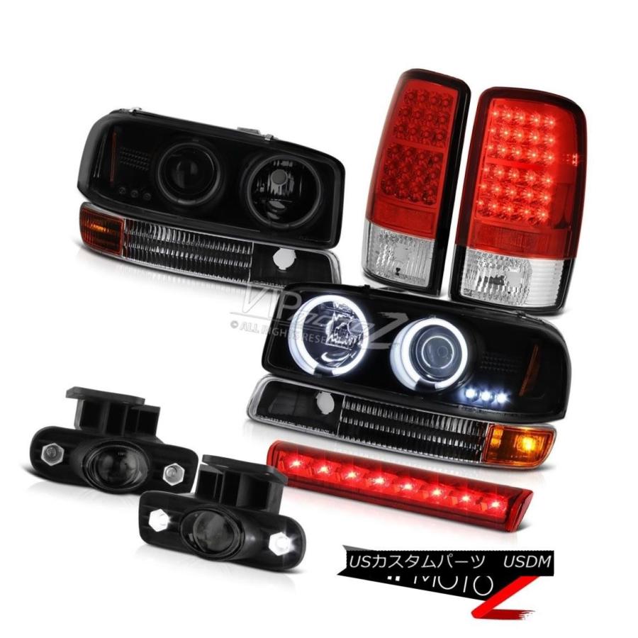 前照灯 2000-2006 Yukon C.C.F.LエンジェルアイヘッドライトLED打ちきりテールランプFogLights Roof 2000 自動車-ライト、レンズ