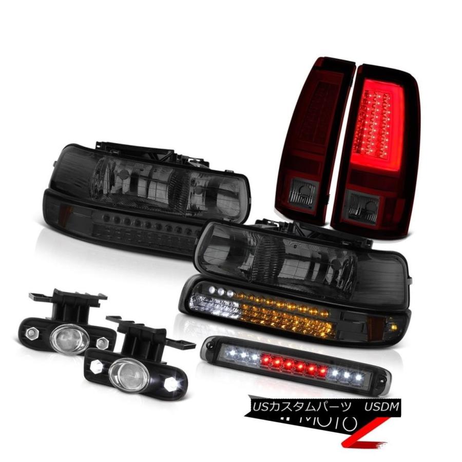 ヘッドライト 99-02 Silverado LS Taillamps第3ブレーキランプヘッドランプユーロクロームフォグランプLED 99-02 Si