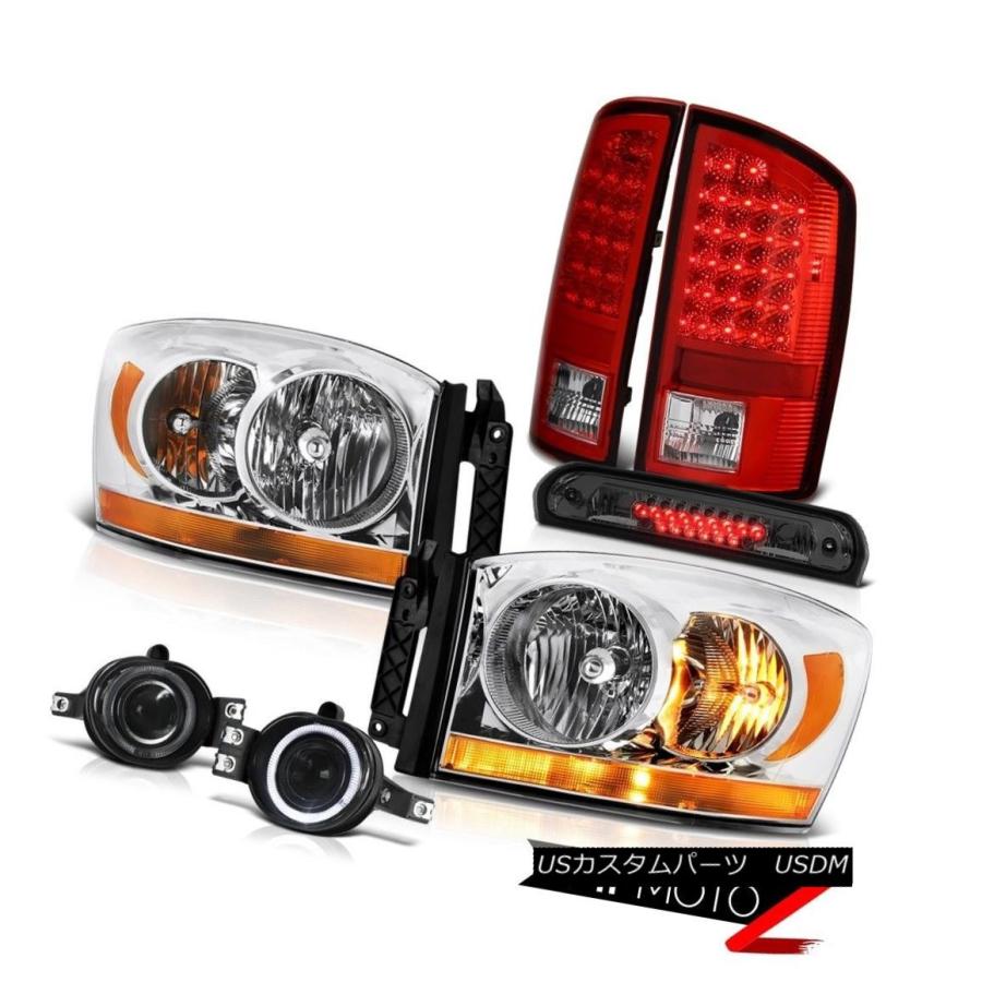 ヘッドライト 2006 Ram 3500クロームヘッドライトフォグライトルーフカーゴランプワインレッドタイルランプ 2006 Ram 3500 Chr