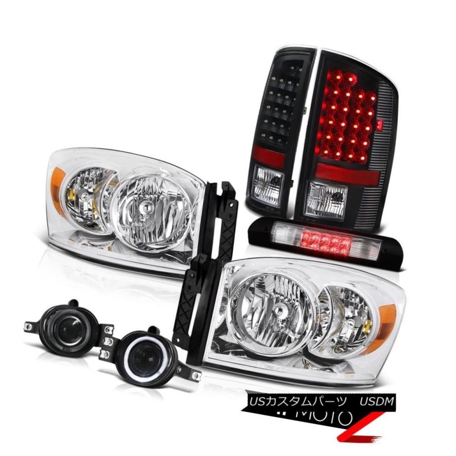 ヘッドライト クリアヘッドライトLEDテールライトプロジェクターフォグランプ3rdブレーキカーゴ2006 Dodge Ram Clear Headli