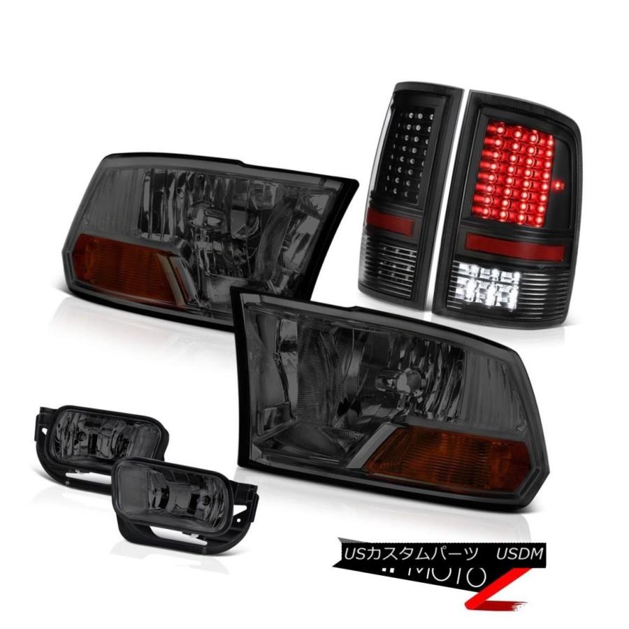 ヘッドライト 2009-2013 Ram 1500 6.7Lマットブラックテールライトフォグライトヘッドランプ \"ハイパワー\" 2009-2013 R