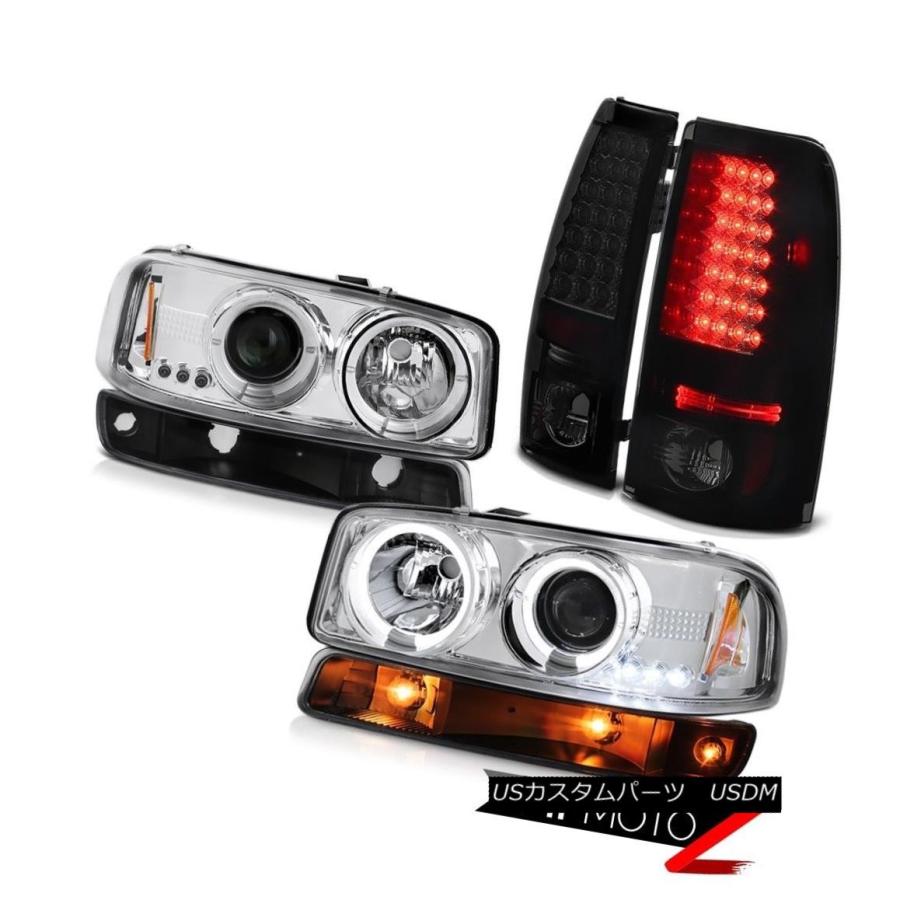前照灯 99-06 Sierra SLT Taillampsナイトホークブラックパーキングライトクリスタルクリアヘッドランプ 99-06 Sie 自動車-車、バイク、自転車