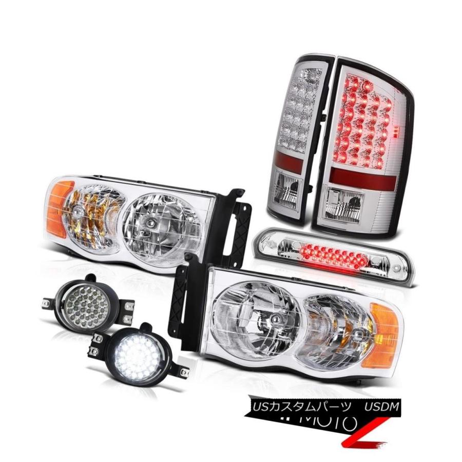 前照灯 02-05ダッジ・ラム・ファクトリー・ヘッドライトBRIGHTEST LED Taillamps Foglights Clear 02- 車、バイク、自転車-自動車-ライト、レンズ
