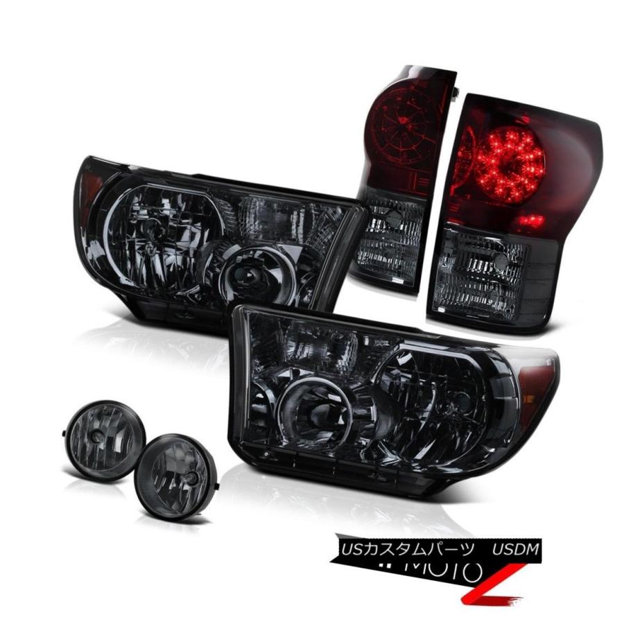 前照灯 煙金剛石前照灯+ Ledテールランプ+フォグランプ07-2013 Toyota Tundra Smoke Diamond H その他ライト-車、バイク、自転車