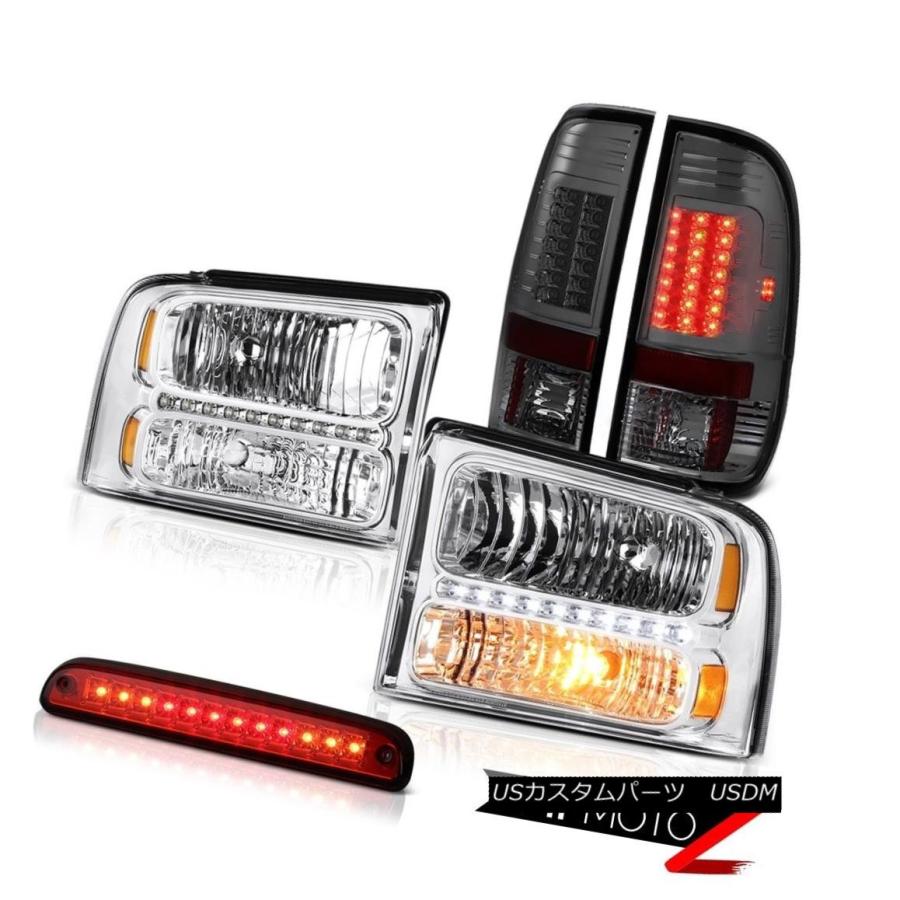前照灯 05 06 07ジェラルド・r・フォードSuperDutyクリスタルクリアヘッドライトブレーキテールライトハイカーゴーLED 05 06 07 Ford 自動車-ライト、レンズ