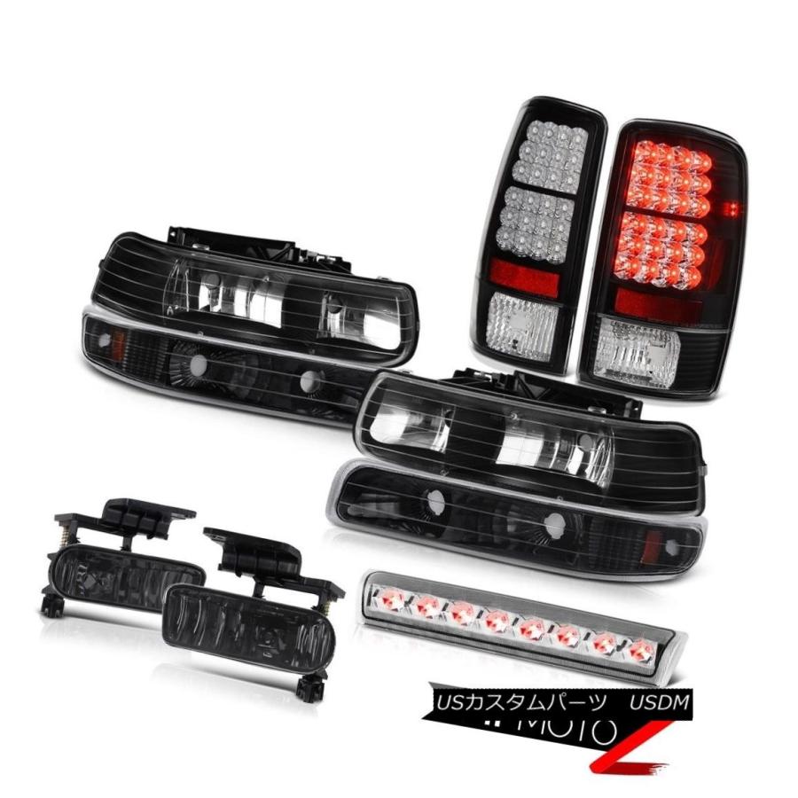 前照灯 00-06 Chevy Tahoe 4X4マットブラックヘッドランプテールブレーキランプフォグルーフキャブランプ 00-06 Chevy ライト、レンズ-車、バイク、自転車