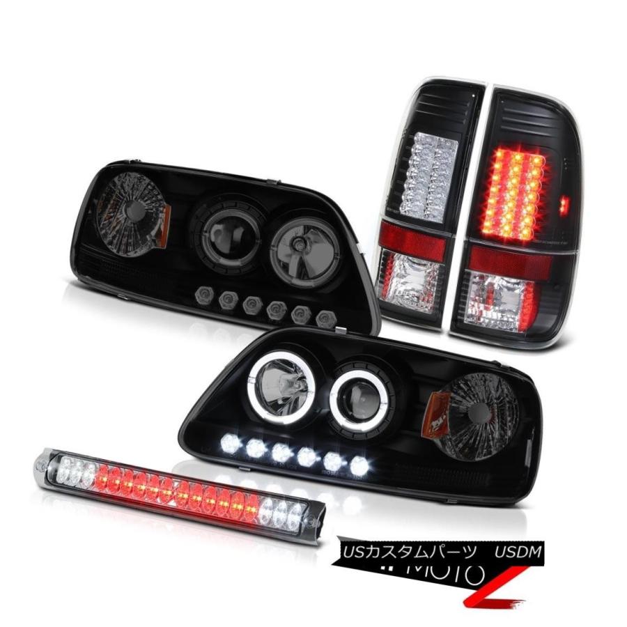 前照灯 シニスターブラックヘッドライトハローLEDテールライトルーフランプクロームF150トリトン97-03 Sinister Black ヘリウム ライト、レンズ-車、バイク、自転車-その他ライト