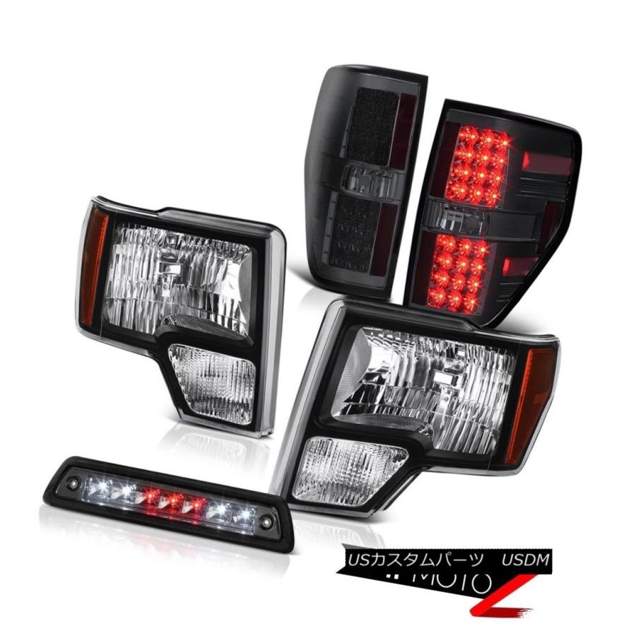 前照灯 2009-2014 F150 XLTルーフブレーキランプテールライトブラックヘッドライトLED工業プラントの表現スタイル 2009-2014 F15 自動車-車、バイク、自転車