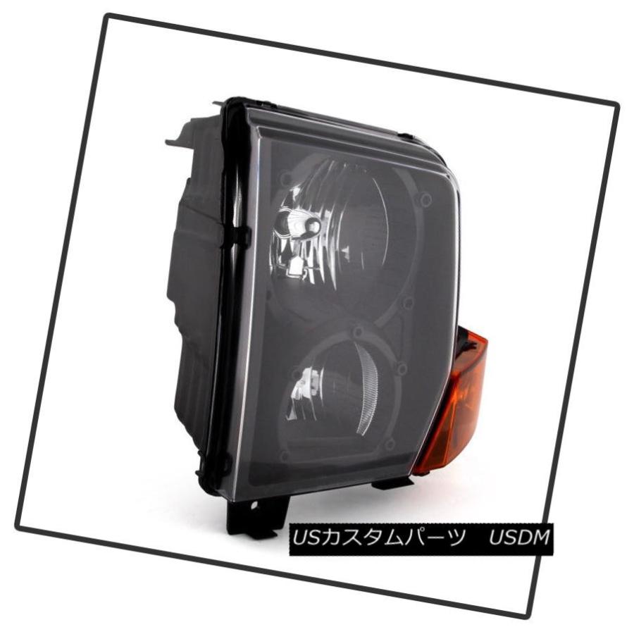 ヘッドライト 2006-2010ジープコマンダーブラックヘッドライトヘッド