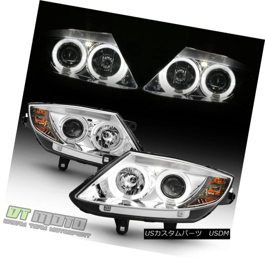 ヘッドライト 2003-2008 BMW Z4 LEDハロークロームプロジェクターHIDバージョンヘッドライトヘッドライトセット 2003-2008