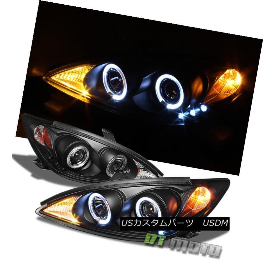 前照灯 Blk 2002-2006 Toyota Camry LED Haloプロジェクターヘッドライトランプ働き掛けるが点灯 Blk 2002-20