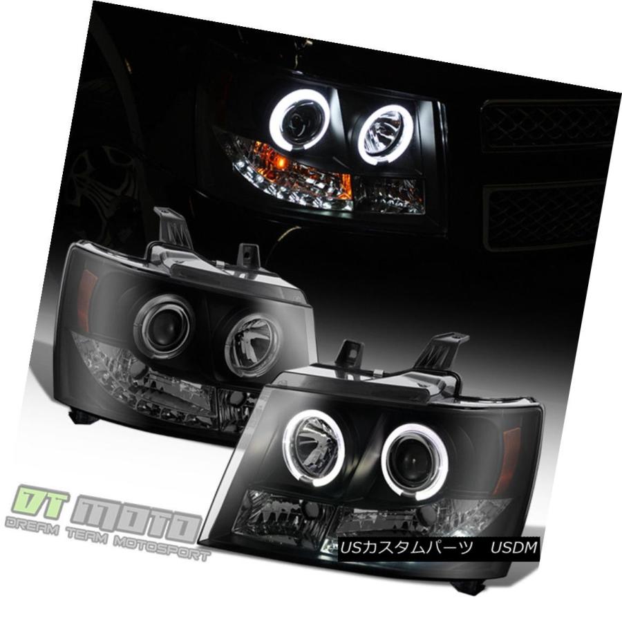 ヘッドライト Blk Smoke 2007-2013 Chevy Suburban / Tahoe   /アバランチェLEDハ