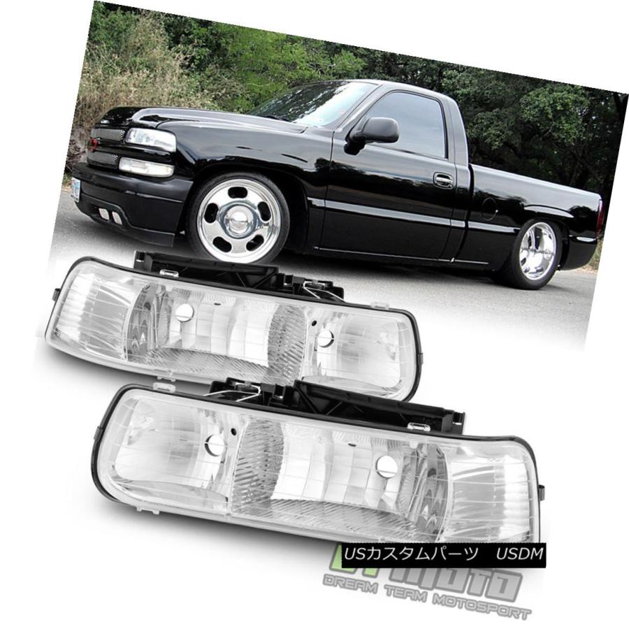 ヘッドライト 1999-2002シボレーシルバラード00-06タホ郊外ヘッドライトヘッドランプ左+右 1999-2002 Chevy Silverad