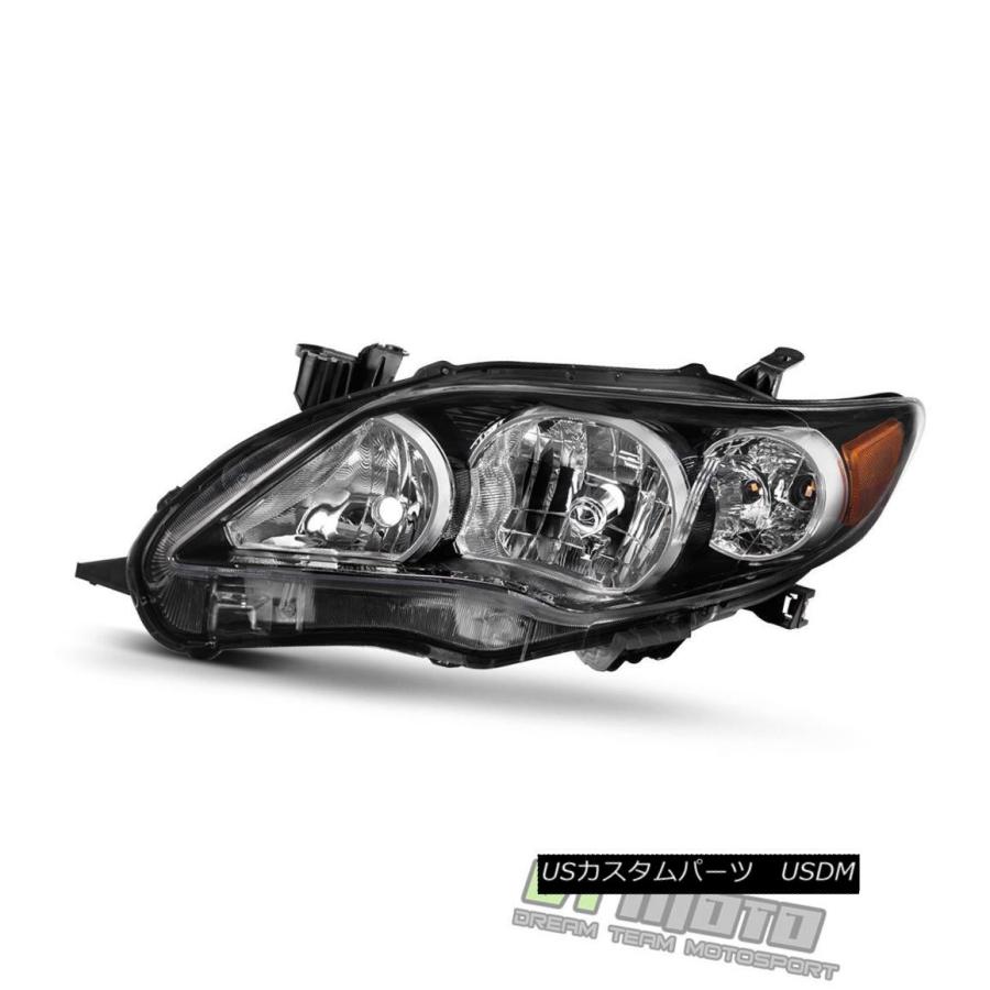 ヘッドライト ブラック2011-2013トヨタカローラS / XRS交換ヘッドライトヘッドランプドライバサイド Black 2011-2013 Toy