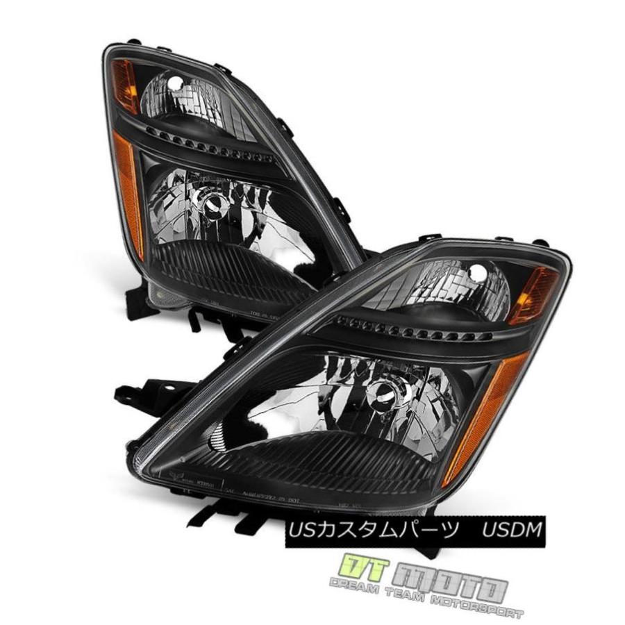 ヘッドライト 黒2006-2009トヨタプリウスハロゲンタイプヘッドライトヘッドランプ06-09左+右 Black 2006-2009 Toyota