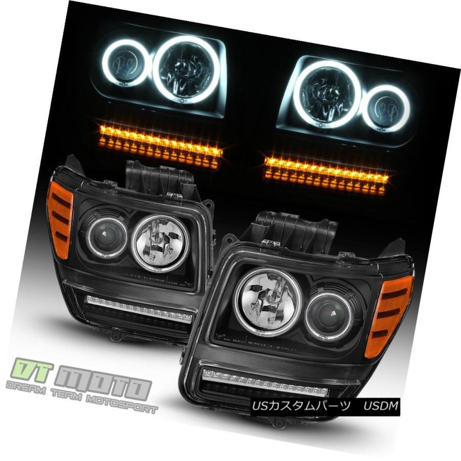 ヘッドライト Blk 2007-2012 Dodge Nitro LEDシグナルパーキング