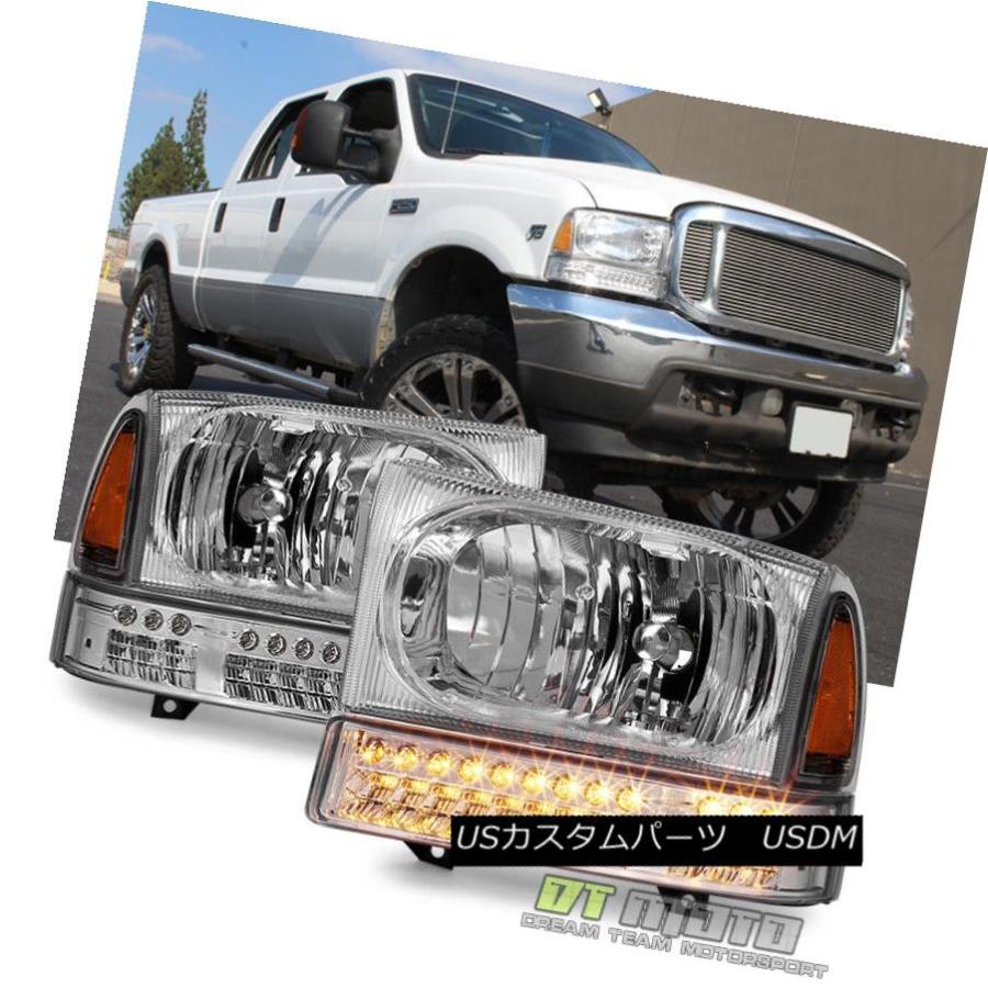 ヘッドライト 1999-2004 Ford F250 F350 00-04 LEDパーキングランプ付き遠足ヘッドライト 1999-2004 Ford